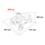 Elektrická bugina - Prospector STRONG 4x4 - modrá